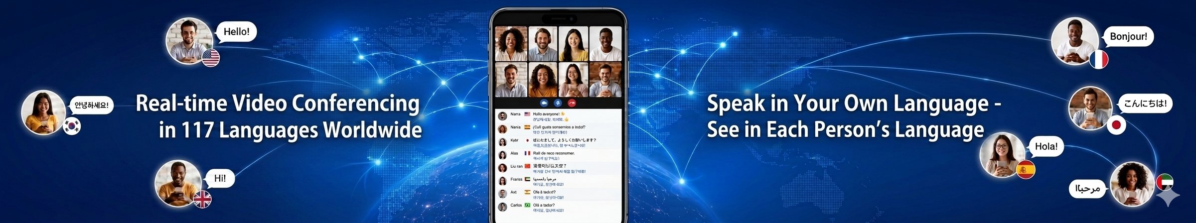 ActsLala multilingual video conferencing and chat across 117 languages