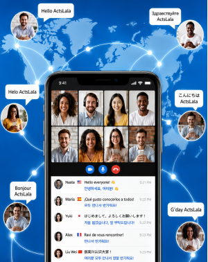 ActsLala chat app — open multilingual ephemeral chat